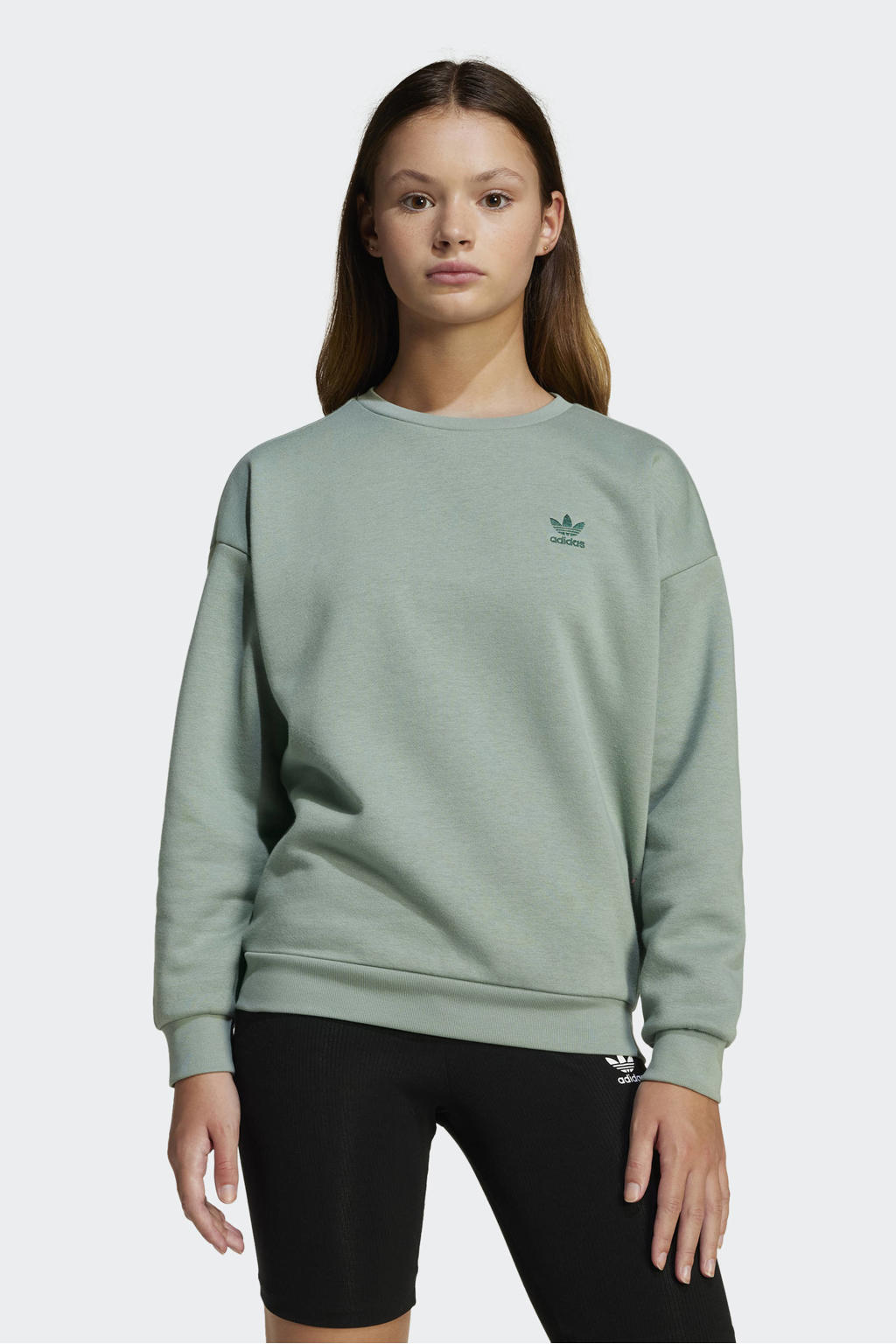 adidas Originals Boyfriend sweater lichtgroen