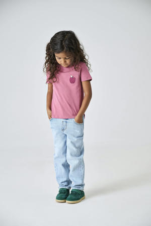 straight leg jeans light blue denim