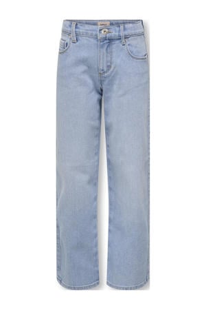 wide leg jeans light blue denim