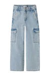 Light blue bleached