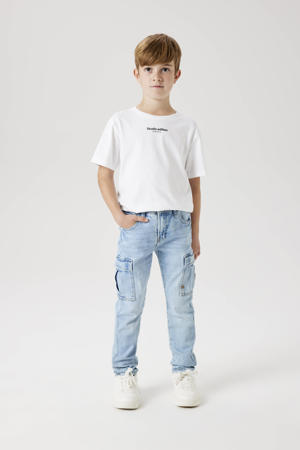 tapered jeans light blue denim