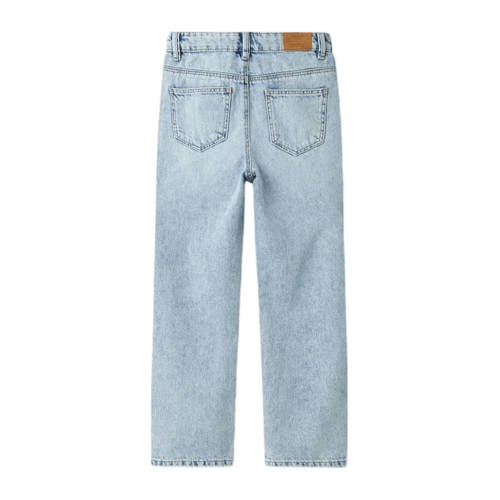 NAME IT KIDS straight jeans regular waist light blue bleached Blauw Meisjes Denim