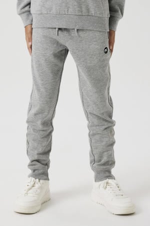 joggingbroek grijs melange