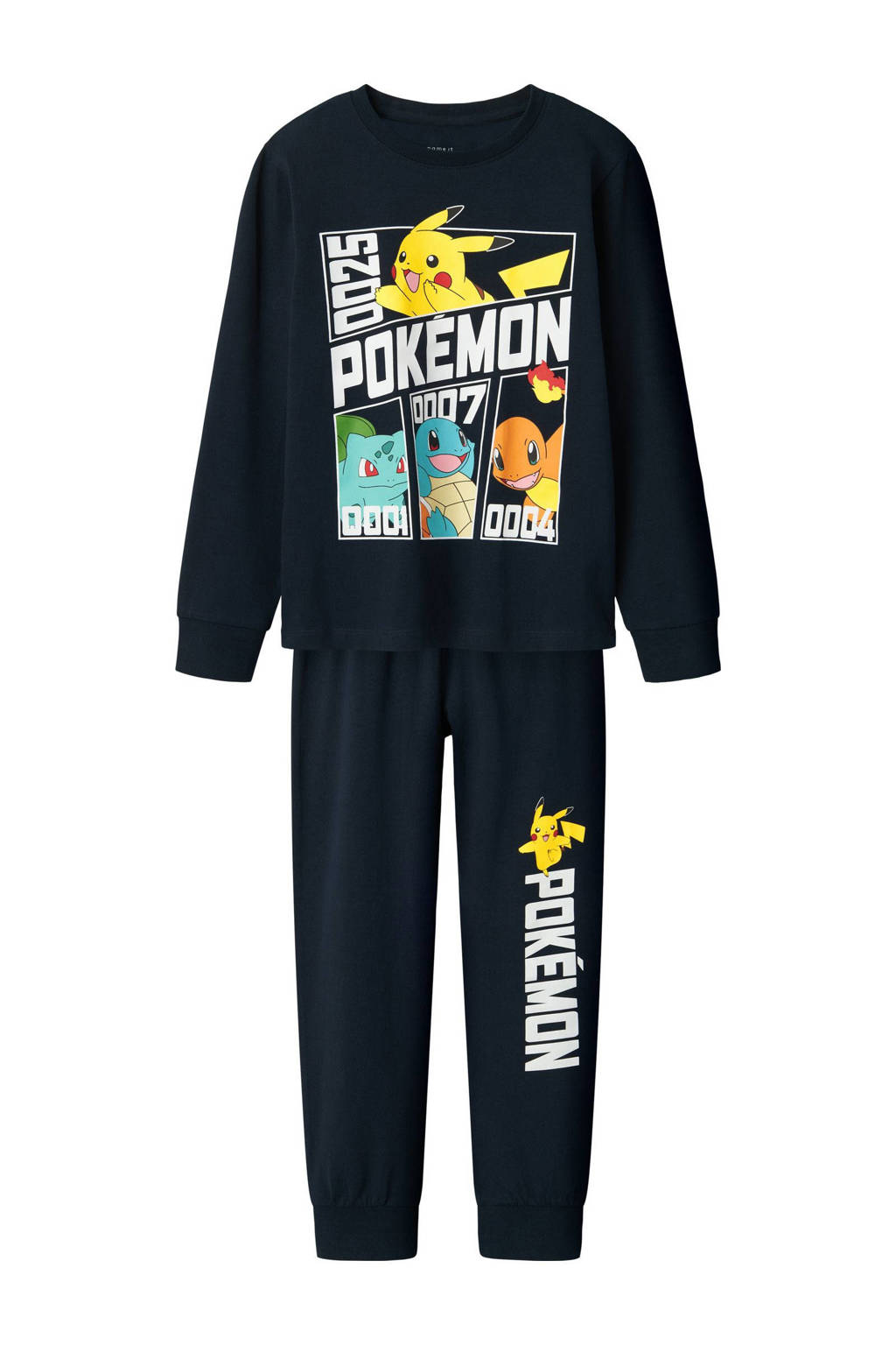 Kids Teens Pokemon Pyjama Jongens Meisjes T-shirt met korte mouwen met volledige lengte bodems Pjs, Gengar, 9-10 jaar