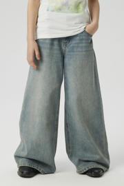 thumbnail: NAME IT KIDS wide leg regular waist jeans medium blue denim