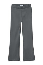 thumbnail: Grijze meisjes NAME IT KIDS bootcut legging van viscose met regular waist, elastische tailleband en effen