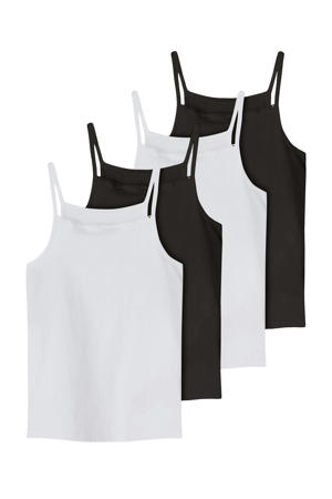 hemd - set van 4 zwart/wit