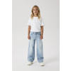 NAME IT KIDS wide leg jeans light blue bleached