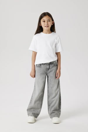 wide leg jeans light grey denim