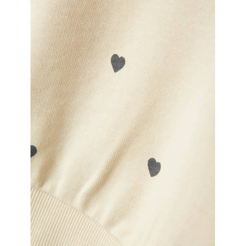 NAME IT MINI sweater ecru Beige Meisjes Katoen Ronde hals Effen