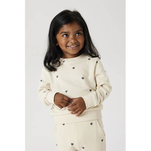 NAME IT MINI sweater ecru Beige Meisjes Katoen Ronde hals Effen - maat 86 afbeelding
