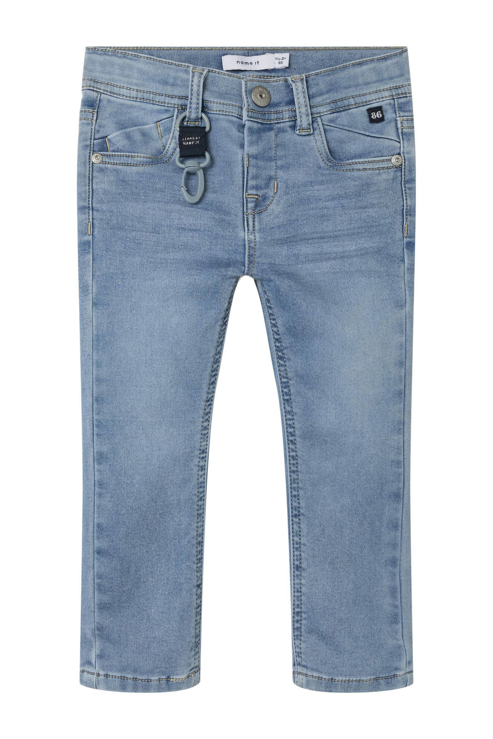 Name it - winter jeansbroek jongens - zwart - skinny fit - NkmPete
