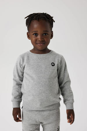 sweater NMMVIMO grijs melange