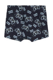 thumbnail: NAME IT MINI   boxershort Game - set van 3 donkerblauw/zachtgroen