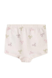 thumbnail: NAME IT MINI short - set van 3 met strikjes dessin roze/mauve