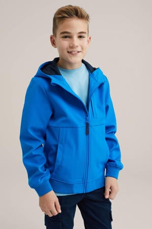 softshell jas blauw