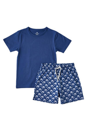 shortama blauw