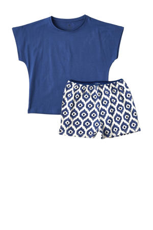 shortama blauw