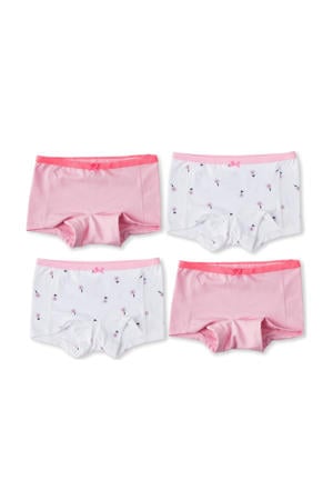 hipster - roze/ wit (set van 4)