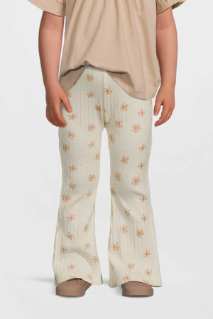 flared broek ecru