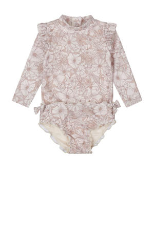 UV zwempak tweedelig beige/ecru