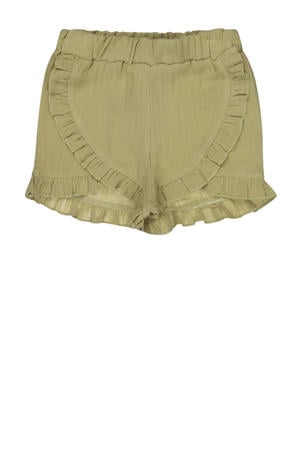 casual short olijfgroen