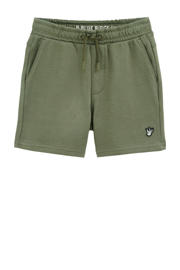 thumbnail: WE Fashion slim sweatshort donkergroen