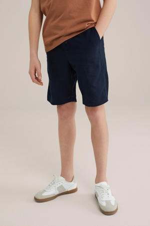 chino short donkerblauw