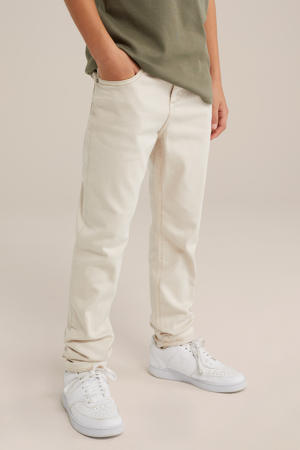 regular waist regular fit jeans ecru