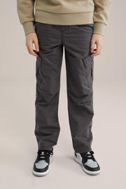 thumbnail: WE Fashion Blue Ridge straight casual broek antraciet