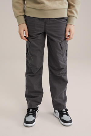 straight casual broek antraciet