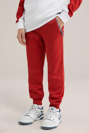 slim joggingbroek rood