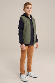 thumbnail: WE Fashion Blue Ridge slim cargo broek oranje
