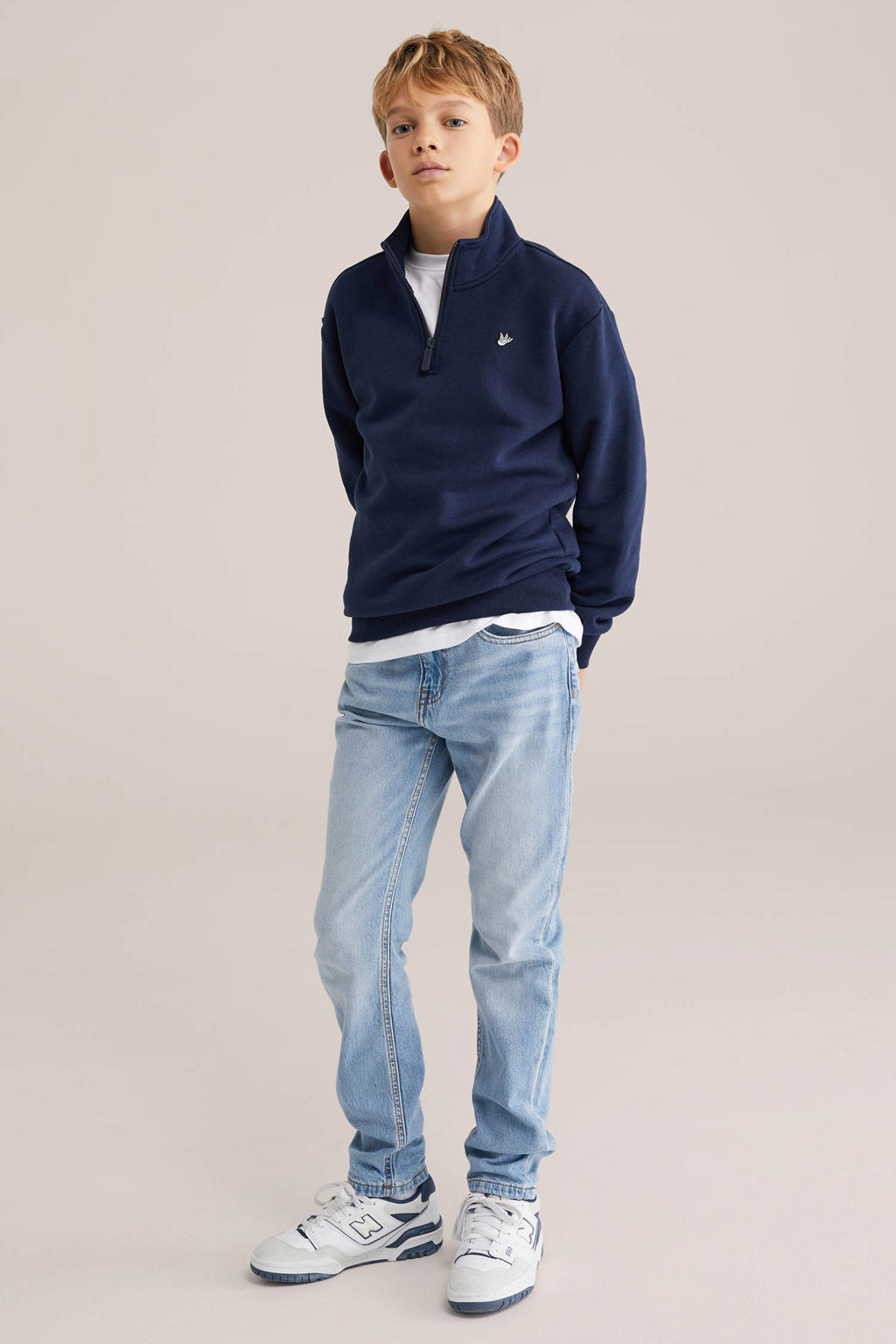 WE Fashion Blue Ridge regular fit jeans lichtblauw