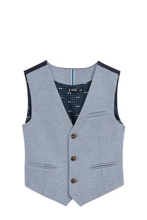 gilet lichtblauw/zwart
