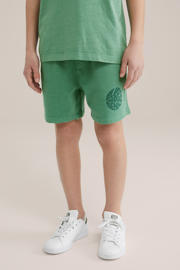 thumbnail: WE Fashion Blue Ridge slim sweatshort groen