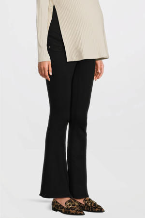 low waist zwangerschaps flared jeans black denim