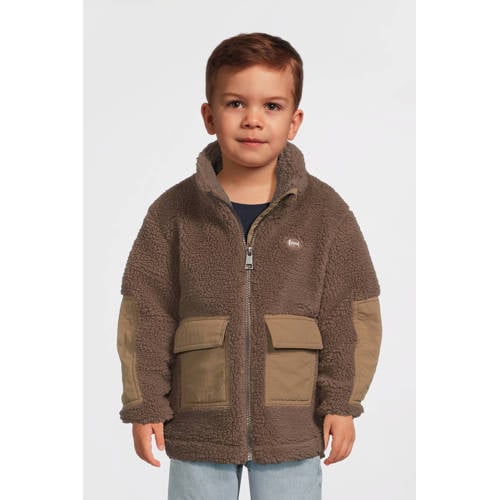 NAME IT MINI teddy jas bruin Effen