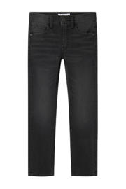 thumbnail: Grey denim jongens NAME IT KIDS slim fit jeans van stretchdenim met regular waist en effen