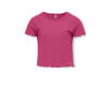 KIDS ONLY GIRL T-shirt rib gebreid felroze