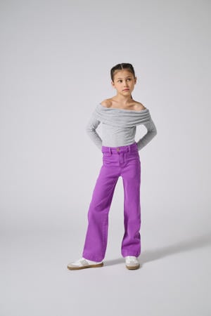 flared broek paars