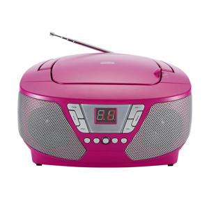  Roze draagbare CD Speler met Stickers