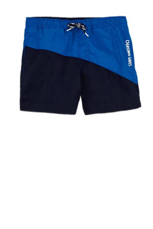 zwemshort marineblauw/kobalt blauw