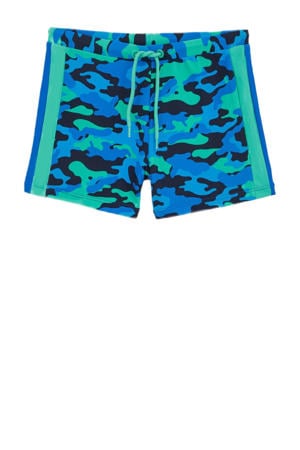 zwemboxer blauw/groen