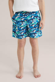 thumbnail: WE Fashion zwemshort donkerblauw/blauw