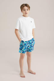 thumbnail: WE Fashion zwemshort donkerblauw/blauw