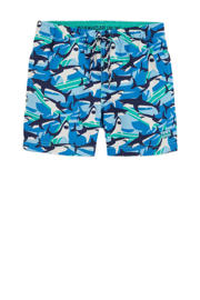 thumbnail: WE Fashion zwemshort donkerblauw/blauw