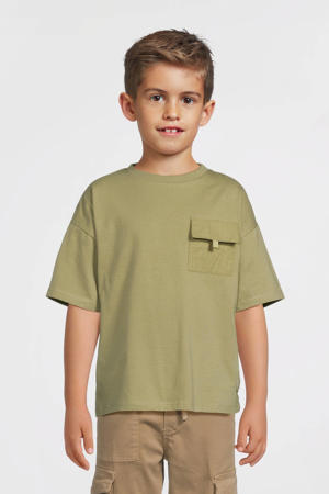 T-shirt olijfgroen