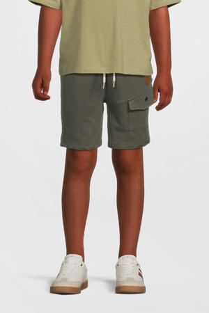 sweatshort olijfgroen