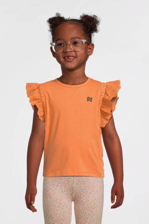 mouwloze top oranje